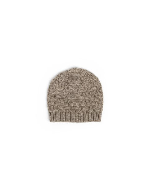 Gestrickte Mütze - Merinowolle - Natur/Beige - Smallstuff