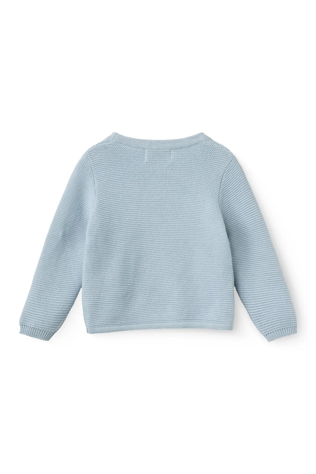 Knitted Baby Cardigan - Organic Cotton - Blue/Soft Blue - Copenhagen Colors