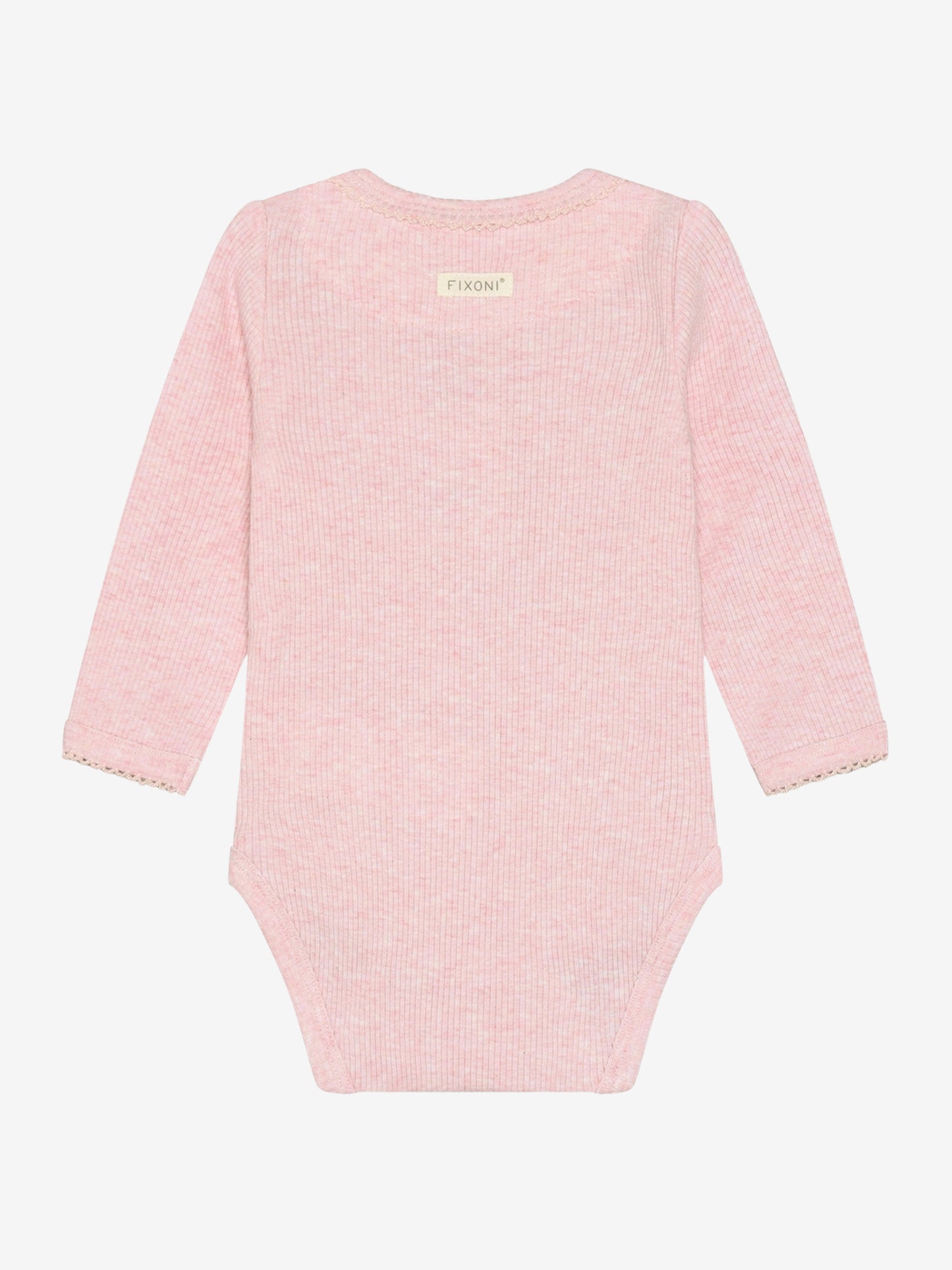 Romper - Modal/katoen - Roze/Bleached Mauve Melange - Fixoni