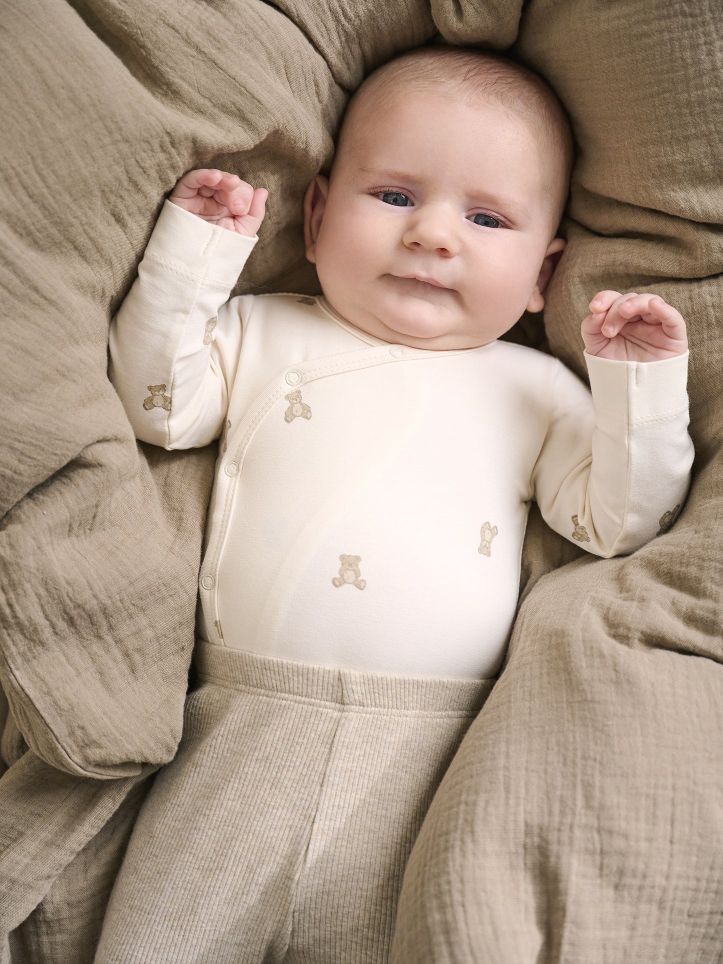 Leggings - Modal/Baumwolle - Beige/Pure Cashmere - Fixoni