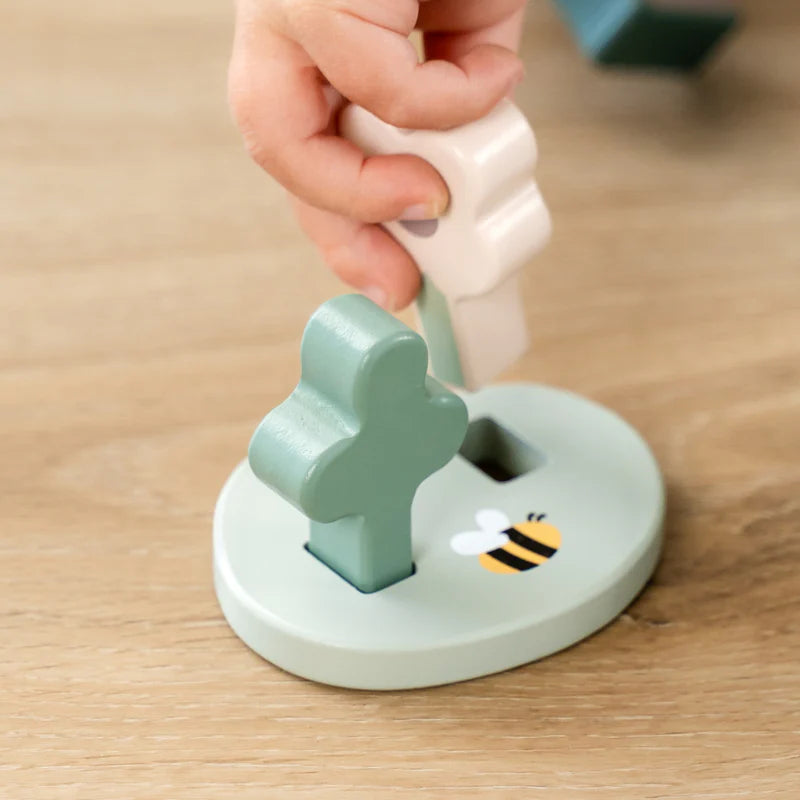 Wooden farm set - Tiny farm play set - Dotti - Colour mix - Done by Deer