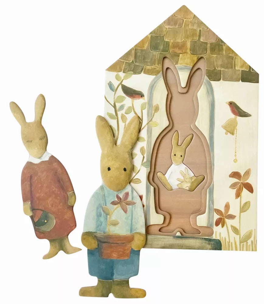 Layered puzzle Rabbit - FSC cardboard - 3+ years - Egmont Toys