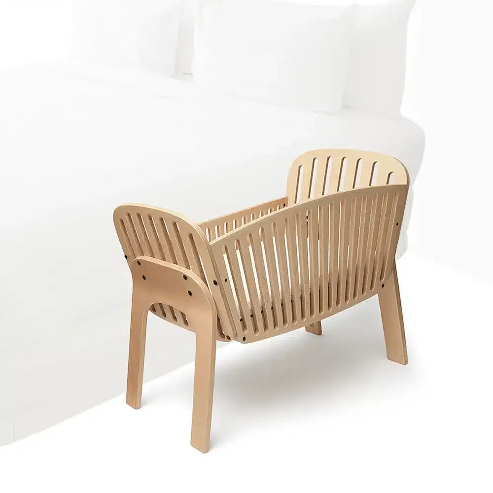 KODO Co-sleeping Crib - Houten Co Sleeper - Van Geboorte tot 6 Maanden - Charlie Crane