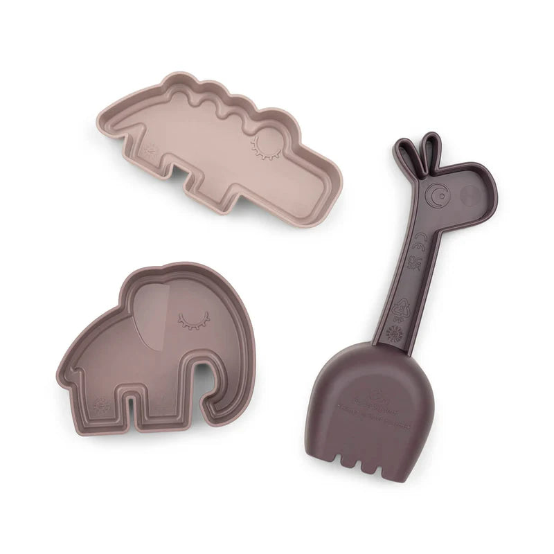 Sand figures + shovel - Sand play set 3 pcs - Deer friends - Powder - Done by Deer