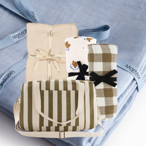 Hydrophilic cloth Bianca - Teddy/bear print - Muslin cotton - Rose in April