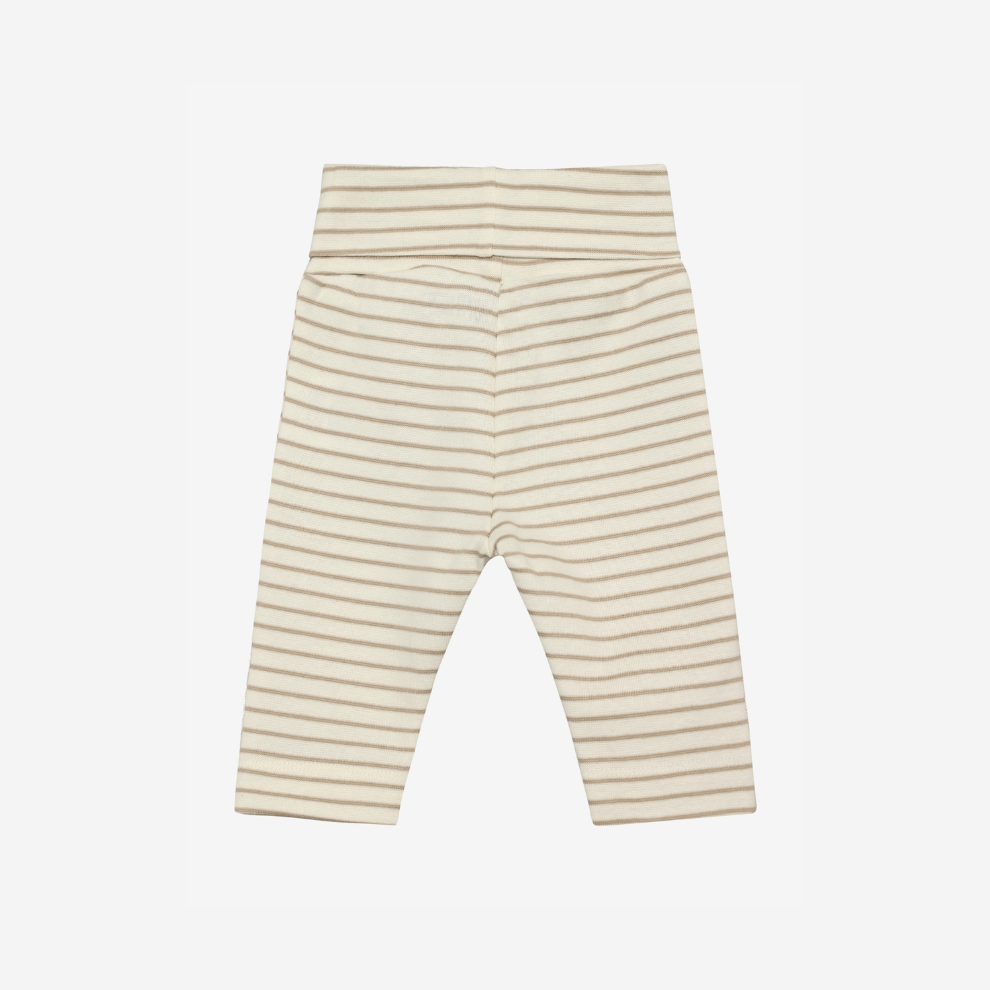 Baby legging - Biologisch katoen - Pants YD Stripe - White Pepper - Huttelihut
