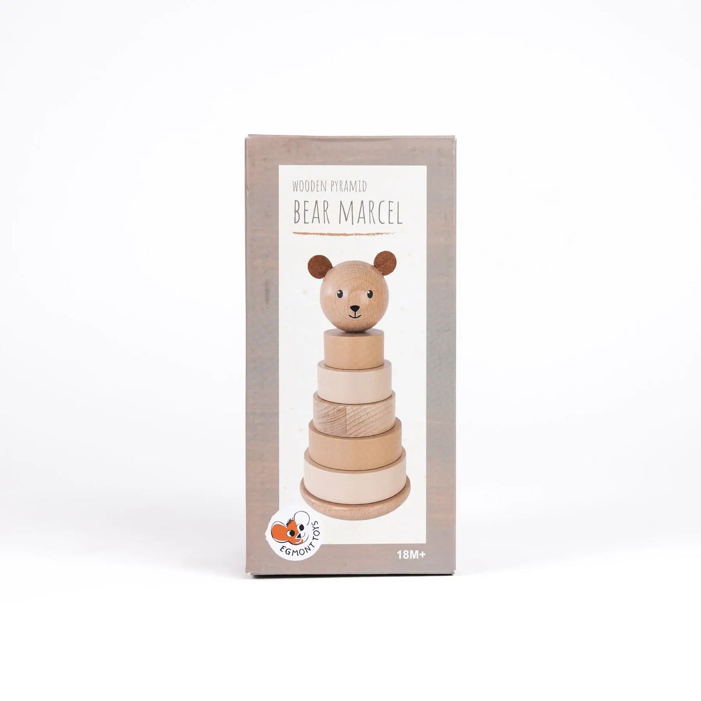 Marcel der Bär Stapelturm - Holz-Stapelspielzeug - Egmont Toys
