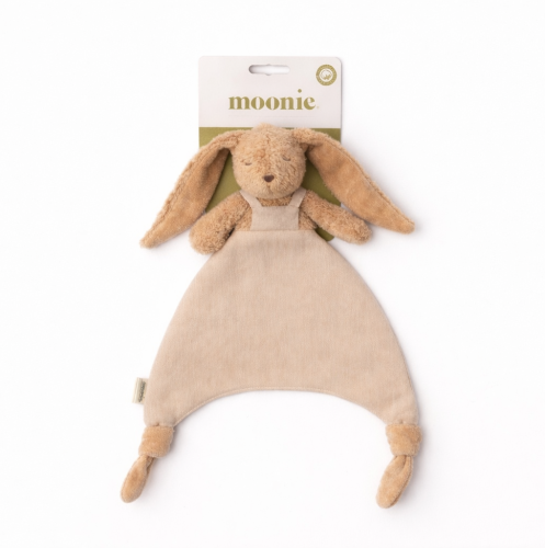 Cuddly Comforter Rabbit - Organic Cotton & Linen - Doudou Bunny - GOTS - Moonie