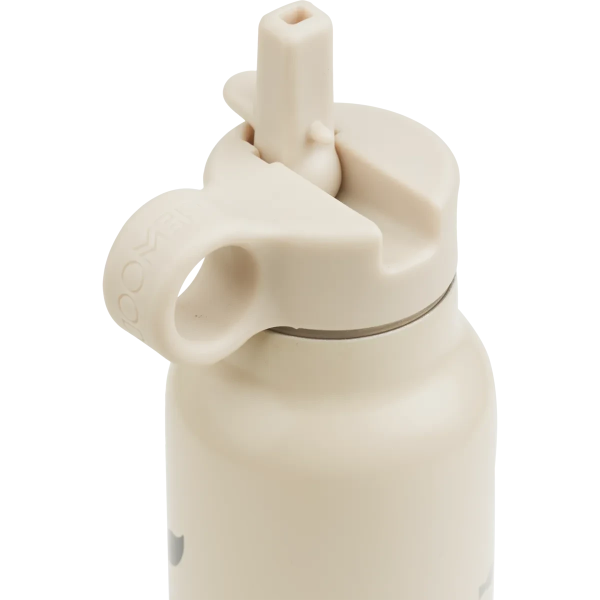 Liewood - Falk Water Bottle 350ML - Thermo Drinkfles - recycled RVS -bovenaanzicht - close up