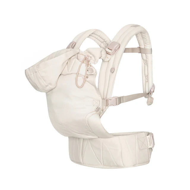 Ergonomische Draagzak Baby - Biologisch katoen - Magnetische gespen - Beige - Moonboon