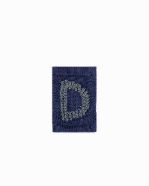 Gebreide letter vlaggetjes A-M - Knitted Letters - Blauwe tinten - SmallStuff