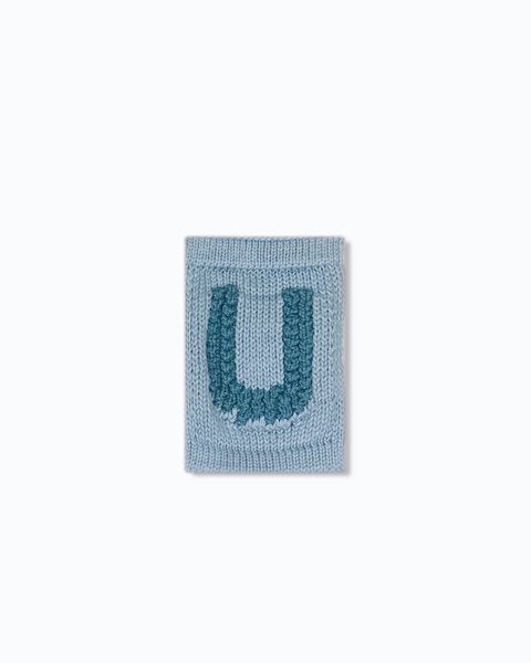 Gebreide letter vlaggetjes N-Z - Knitted Letters - Blauwe tinten - SmallStuff