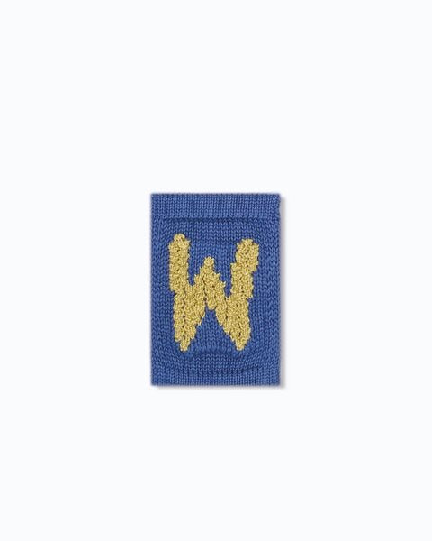Gebreide letter vlaggetjes N-Z - Knitted Letters - Blauwe tinten - SmallStuff