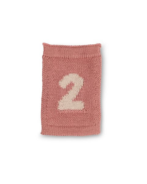 Knitted Number Flags - Knitted Numbers - Pink Hues - SmallStuff