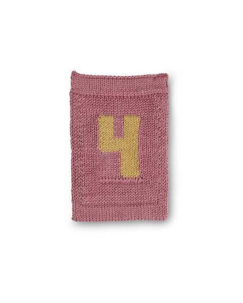 Knitted Number Flags - Knitted Numbers - Pink Hues - SmallStuff