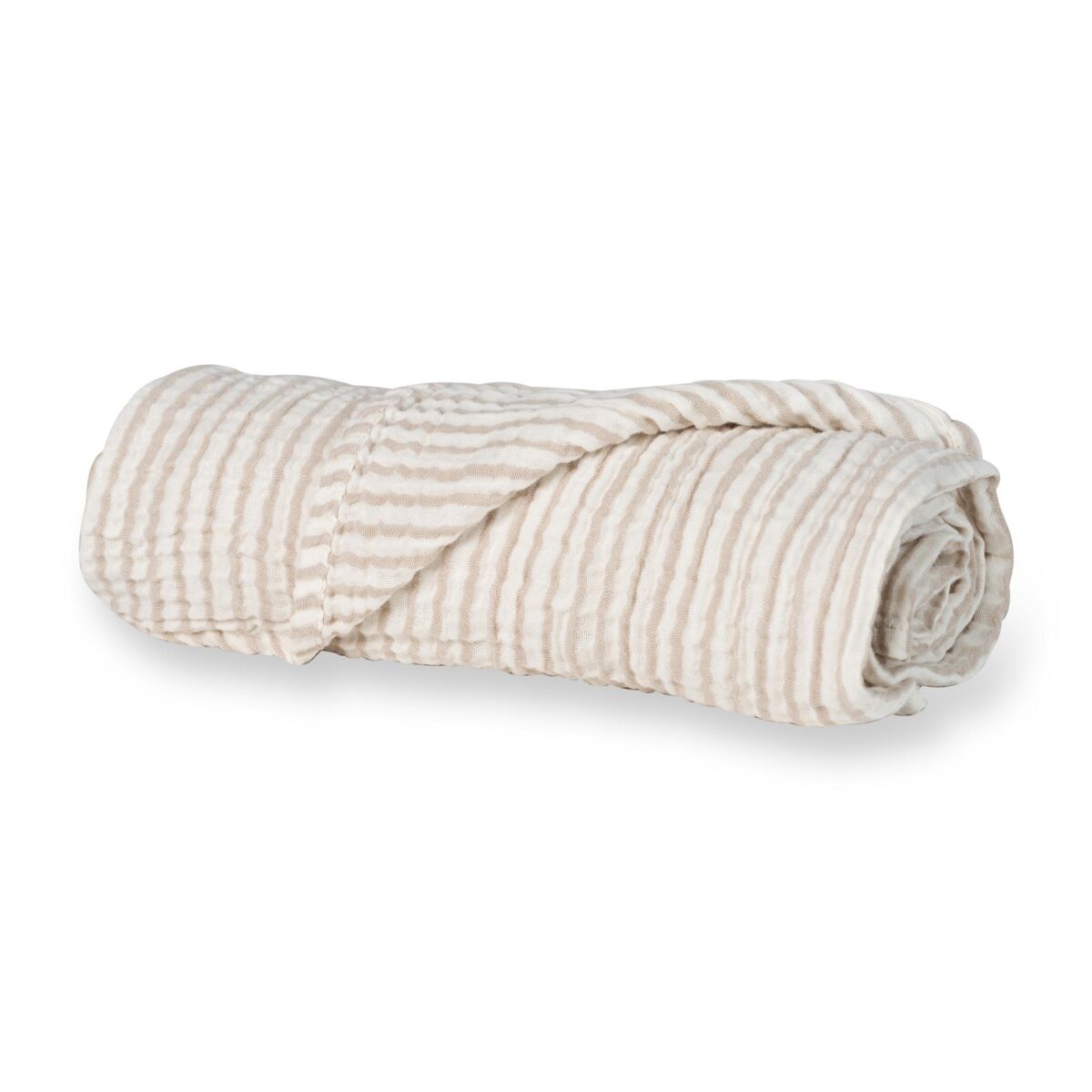 Muslin Deken/Doek XL - Natural Collection - Stripes - Quax - productfoto - afbeelding 2