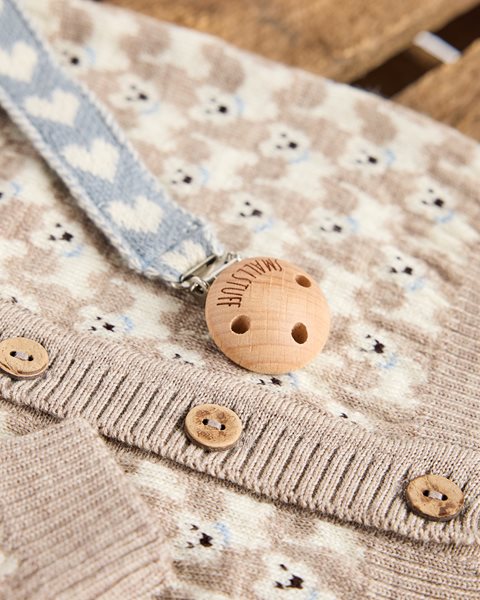Strickjacke Hündchen - Nature Melange Dogs – 100% Merinowolle - SmallStuff