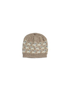 Knitted hat dog print - Nature Melange Dogs - 100% merino wool - SmallStuff