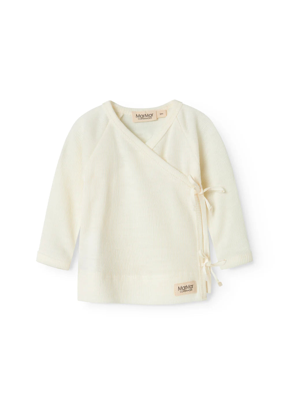 Overslag vestje - Tut Wrap LS Wool Rib - 100% merinowol - MarMar Copenhagen