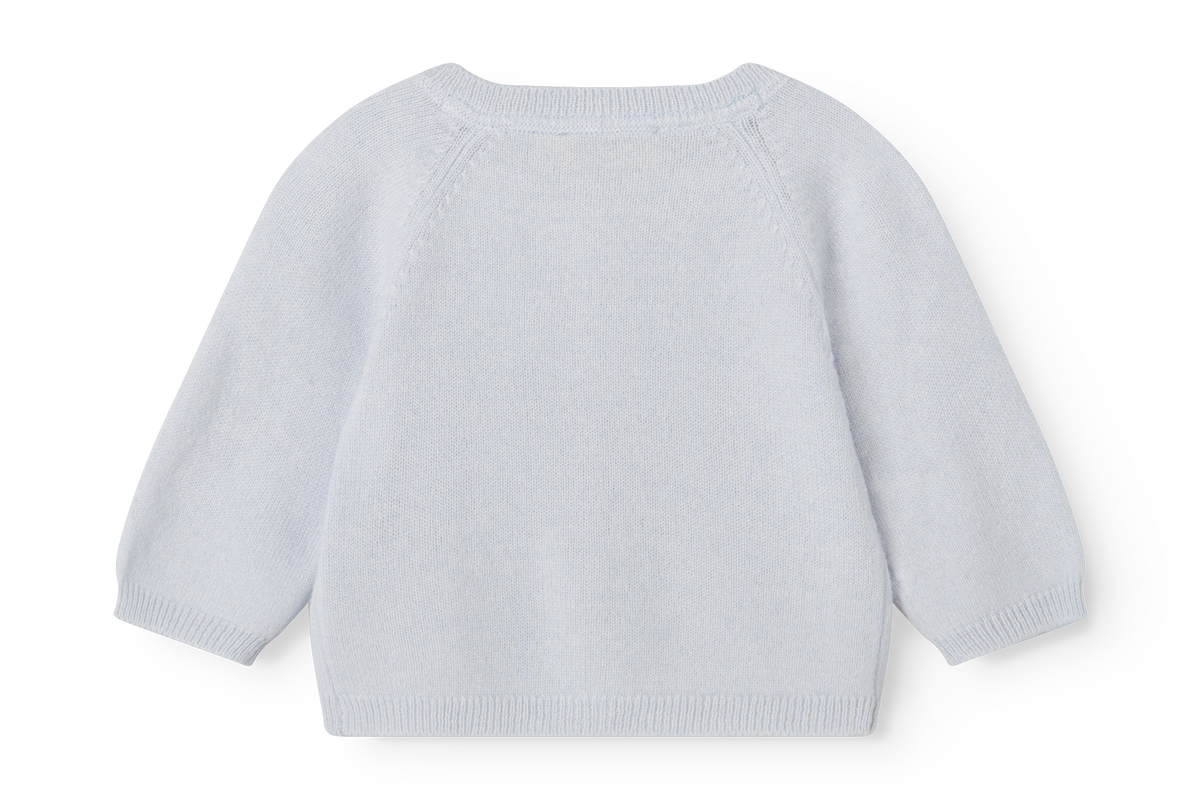 Cashmere vest – Tamla – Light Blue Melange – 100% cashmere – MarMar Copenhagen