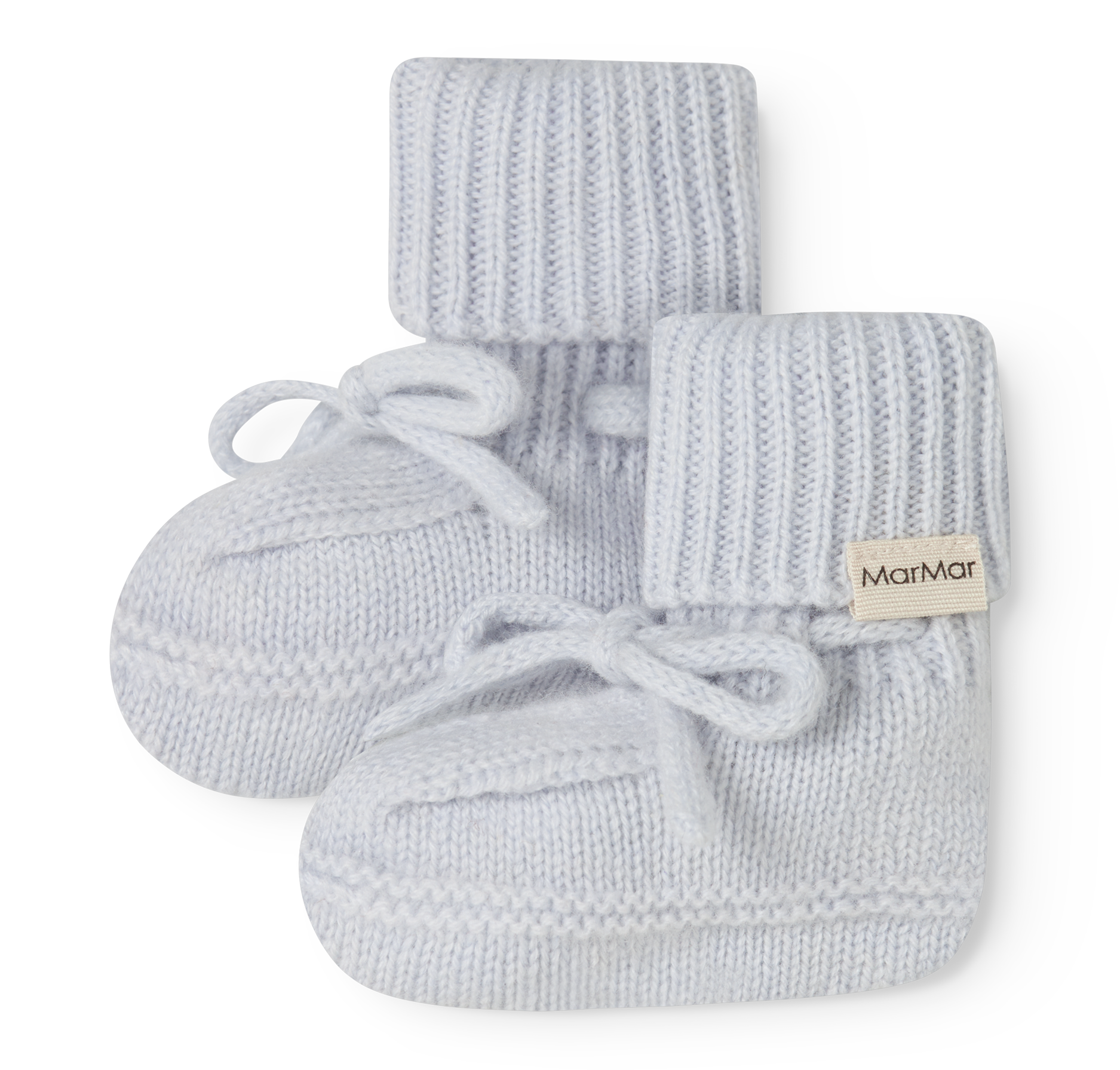 Cashmere slofjes – Abooties – Light Blue Melange – 100% cashmere – MarMar Copenhagen