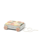 Houten Trekwagen met Blokken - 21 delige set - Kid's Concept - productfoto - afbeelding 4