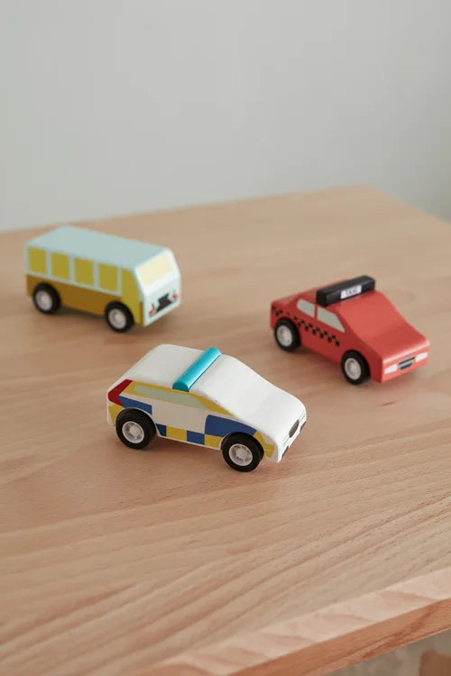 Pull Back Cars - 3-delige Set - Auto's - Kid's Concept - productfoto