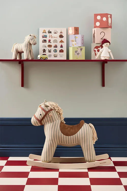 Rocking Horse Sam Aiden - Green/White - Kid's Concept
