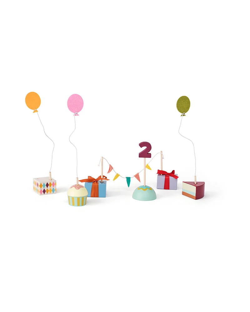Verjaardagstafeldecoratie met cijfers - FSC-gecertificeerd hout - Kid's Concept