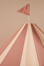 Paviljoentent Stripe Dusty Brown - GOTS biologisch katoen - Kid's Concept