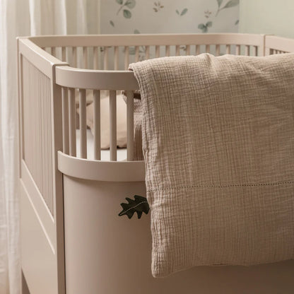 Muslin baby bedding - Duvet cover - 100x70 & 40x45 - Seabreeze beige