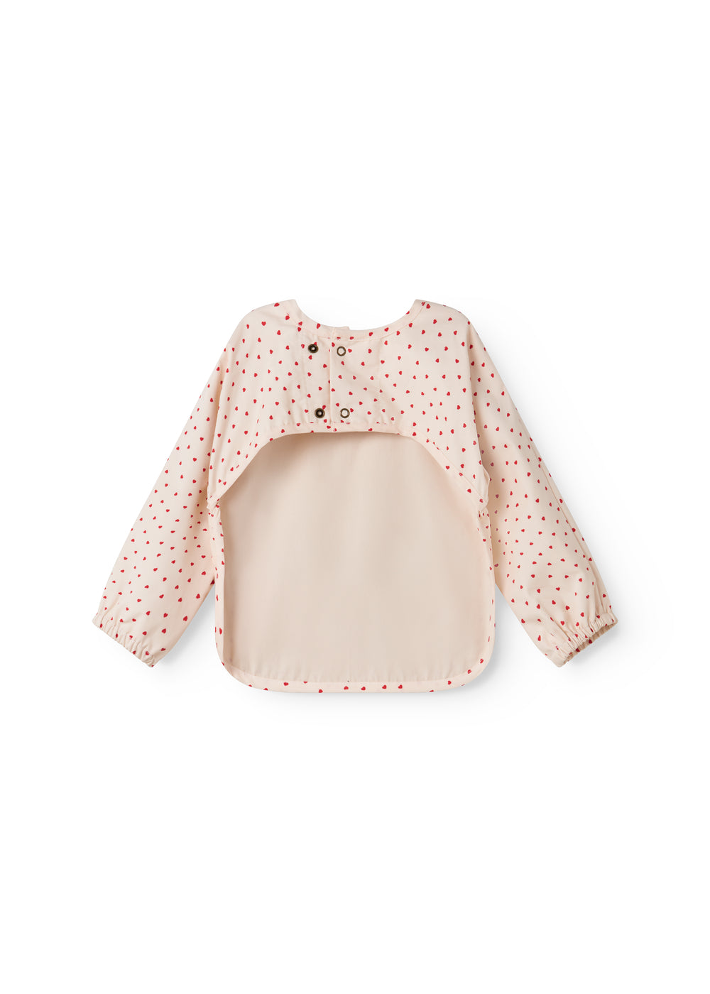 Lätzchen mit langen Ärmeln - Apron LS - Baumwolle - Happy Hearts/Herzen - MarMar Copenhagen