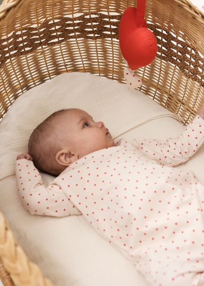 Muziekmobiel Hartje - Music Mobile Heart - Cotton Percale Home - MarMar Copenhagen