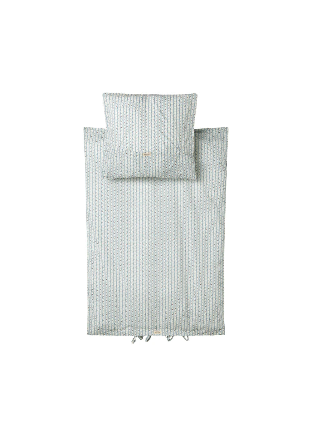 Bed Linen Junior Floral Stripe – Biologisch katoenen – Junior dekbedovertrek – Bloemen- en streeppatroon – 100 × 140 cm – MarMar Copenhagen