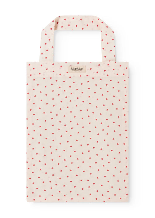 Bed Linen – Scallop Junior Happy Hearts – En coton biologique – Housse de couette junior avec bord ondulé festonné – 100 × 140 cm – MarMar Copenhagen