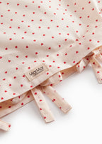Bed Linen – Scallop Junior Happy Hearts – Biologisch katoenen – Junior dekbedovertrek met golvende sierrand – 100 × 140 cm – MarMar Copenhagen