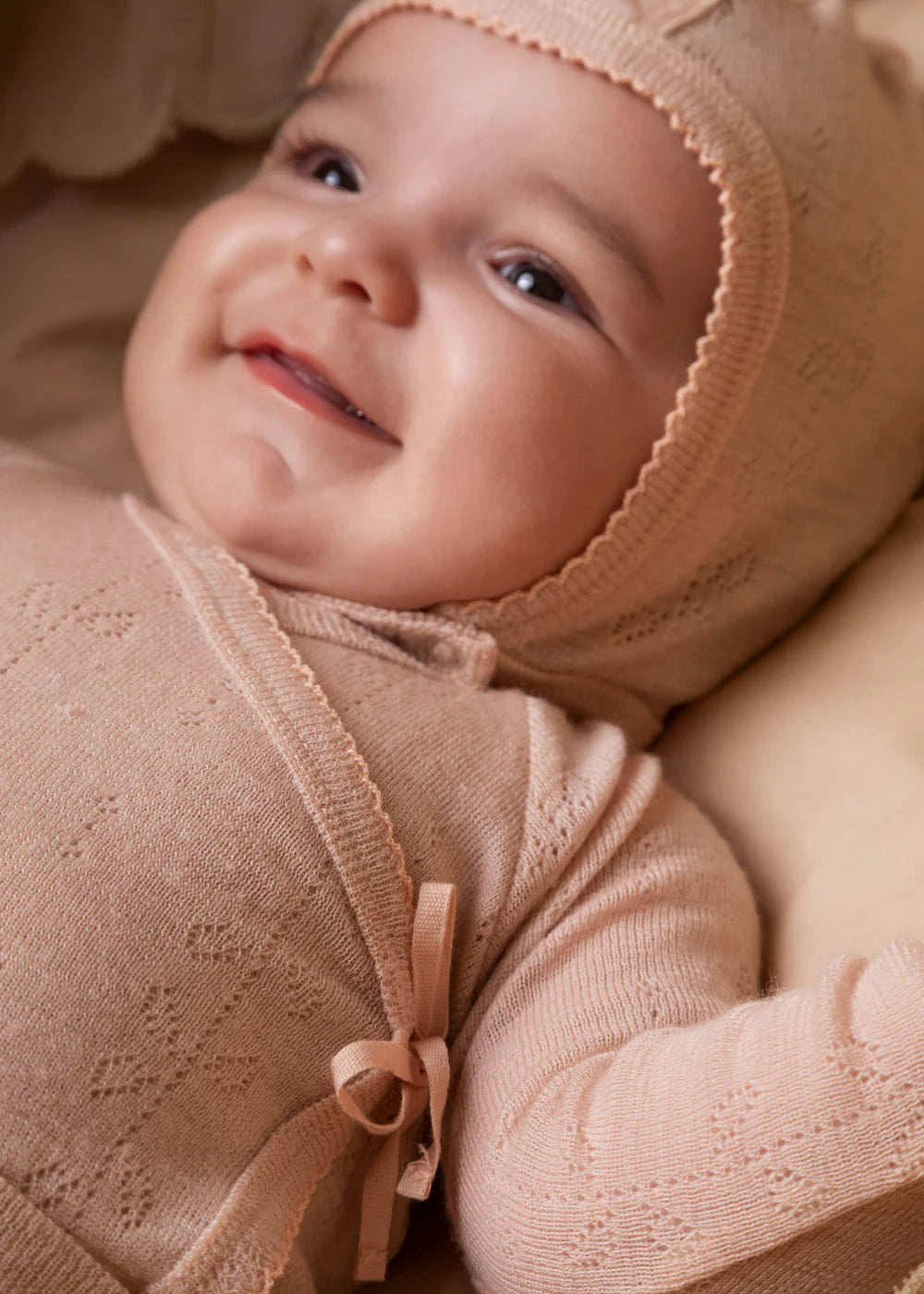 Overslag vestje - Tut Wrap LS Wool Pointelle - 100% merinowol - MarMar Copenhagen