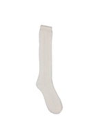 Knee Socks Pointelle – Gentle White – Chaussettes hautes en coton ajouré enfant – MarMar Copenhagen