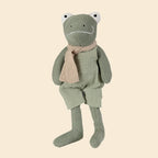 Jeremy de kikker - Katoenen knuffel met rammelaar - Egmont Toys - productfoto - afbeelding 2