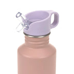RVS Drinkfles met rietje – 500 ml – Pattern Party Rose/Lilac – LÄSSIG