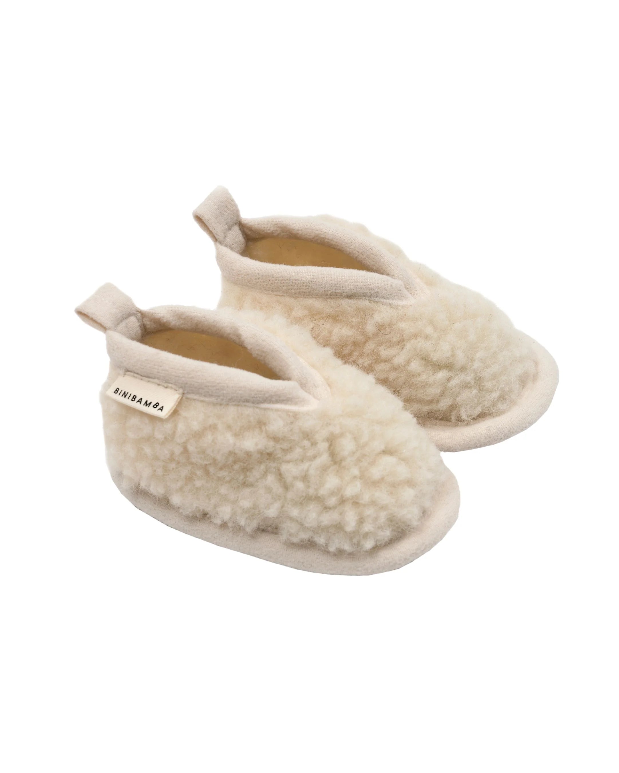Merinowolle-Hausschuhe - Binibooties - Milk - BINIBAMBA