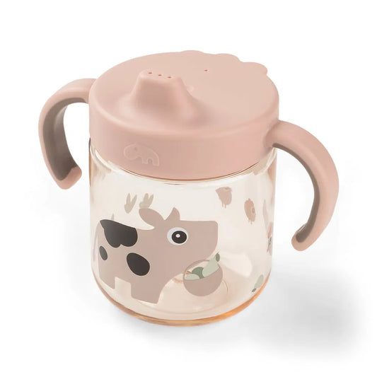 Sippy Cup - Spout Cup with 2 Handles - Tiny Farm - Powder - Done by Deer