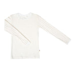 Pointelle longsleeve - Wol & zijde - Naturel - Joha