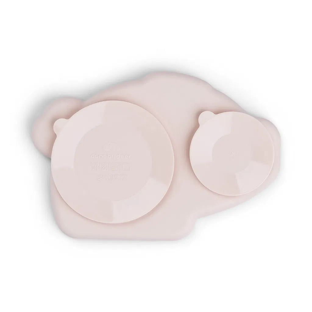 Siliconen Stick&Stay bord - Zuignap bord Pigee - Powder - Done by Deer - productfoto - afbeelding 5