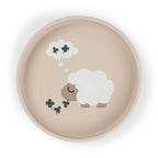 Zuignap bord - Silicone Stick&Stay plate - Tiny farm - Sand - Done by Deer - productfoto - afbeelding 2