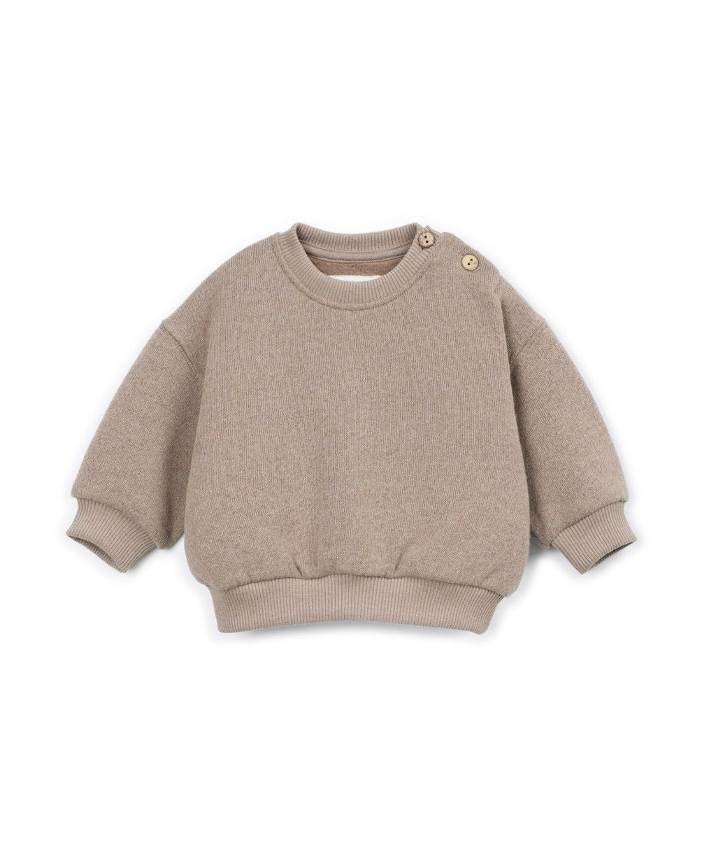 Fleece sweater - Cotton blend - Drawing - Play Up