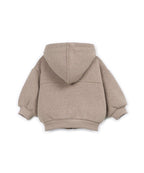 Hooded fleece vest - Cotton blend - Drawing/brown - Play Up