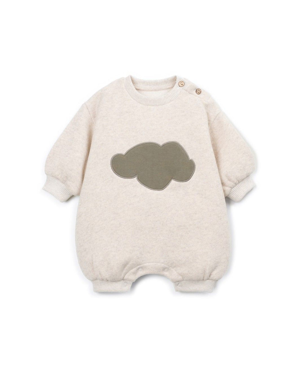 Fleece jumpsuit with cloud print - Baggy fit - Cotton blend - Sketches - Play Up