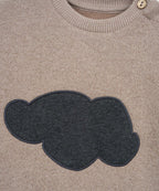 Fleece box suit with cloud - Baggy fit - Cotton blend - Drawing - Play Up