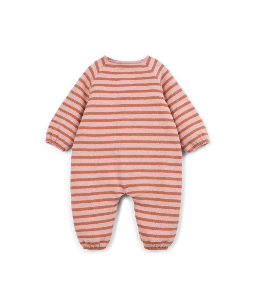 Gestreifter Jersey-Strampler - Baumwollmischung - Tapestry - Play Up